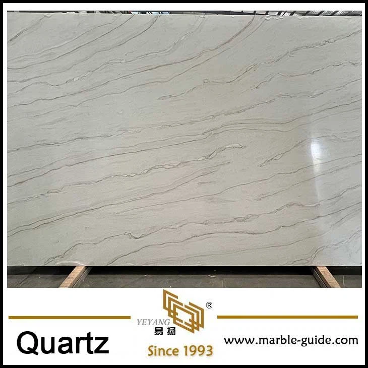 Acqurella White Quartz Slab factory