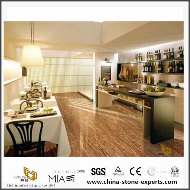 Fransızca Golden Traverten levha için otel Bothroom fayans cilalı.
