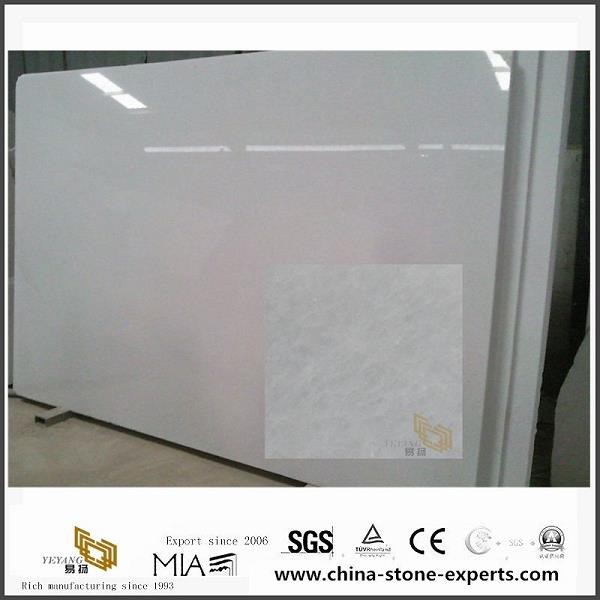 Mutfak için Crystal beyaz renk mermer taş ve 12x12Tile tasarım