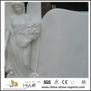 Ucuz Beyaz Melek Kale Taşları, ucuz fiyatlarla mezarlar için tasarımlar