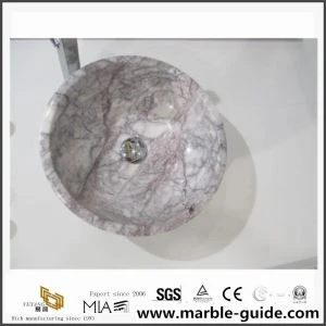 Tezgah Tasarımı İçin Lila Mermer Lavabo