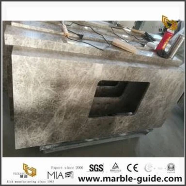 Banyo Vanity Top için Kuzey Işıkları Mermer Döşeme