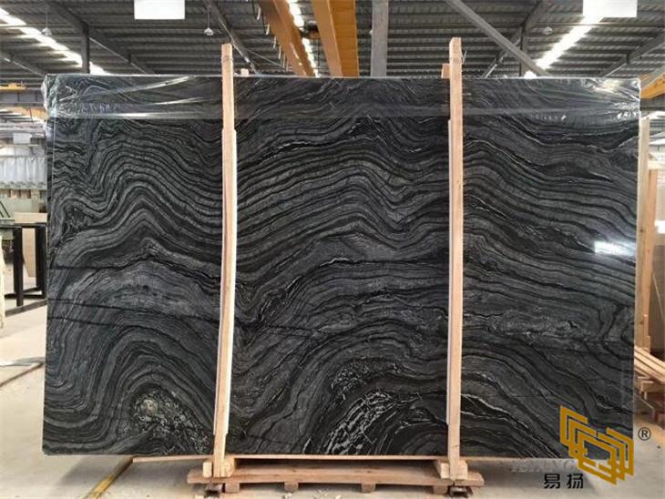 Ancient Wood Grain Black Marble For Project