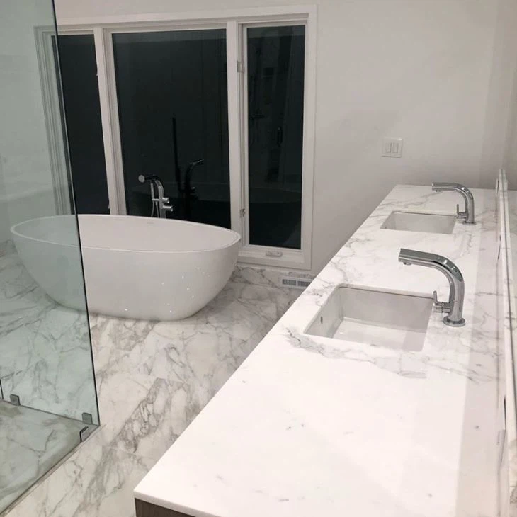 Calacatta Marble Countertops For Bathroom