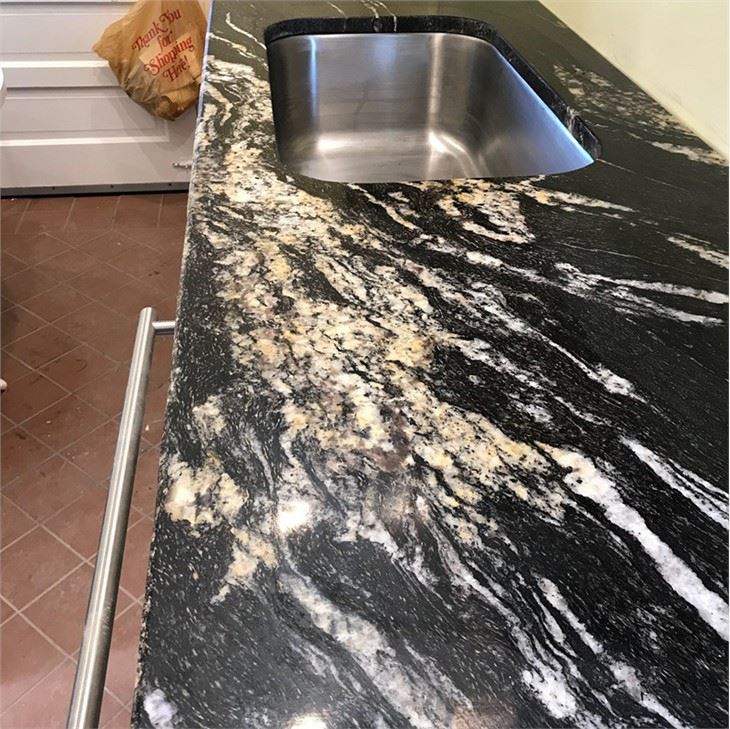 Cosmic Black Granite Kitchen Countertop Worktop