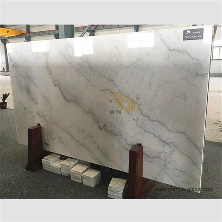 Tezgahlar için uygun fiyatlı Çin Carrara beyaz mermer levhalar